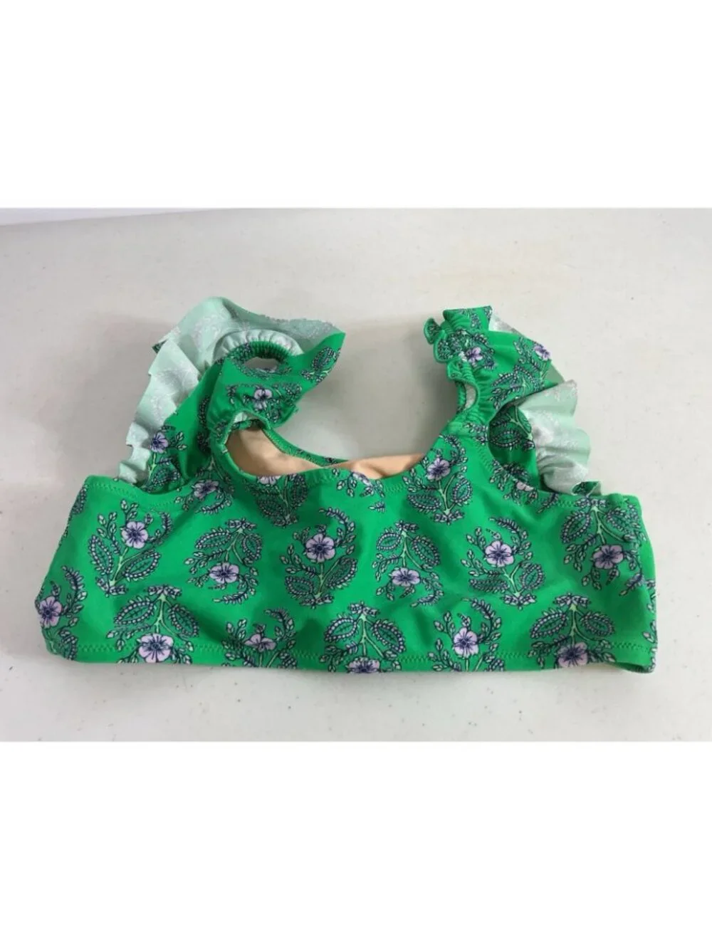 Crewcuts Girls 2pc Bikini Swim Set Bralette Floral Print Size 14